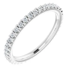 Platinum 1/3 CTW Diamond Eternity Band Size 4