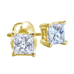 Premiere 1/5 CTW Natural Diamond Stud Earrings in 14KT Yellow Gold