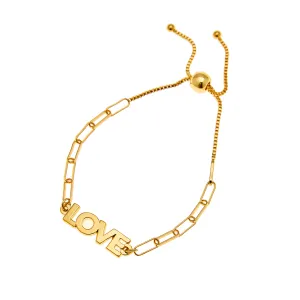 P.S. I Love You Love Bracelet in Gold