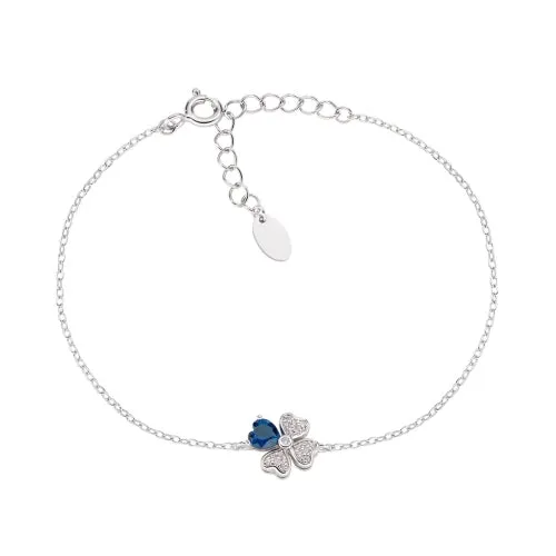 Quadricuore Charm Bracelet in Sterling Silver