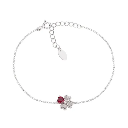 Quadricuore Charm Bracelet in Sterling Silver