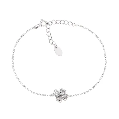 Quadricuore Charm Bracelet in Sterling Silver