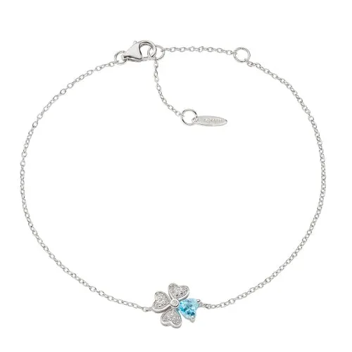 Quadricuore Charm Bracelet in Sterling Silver