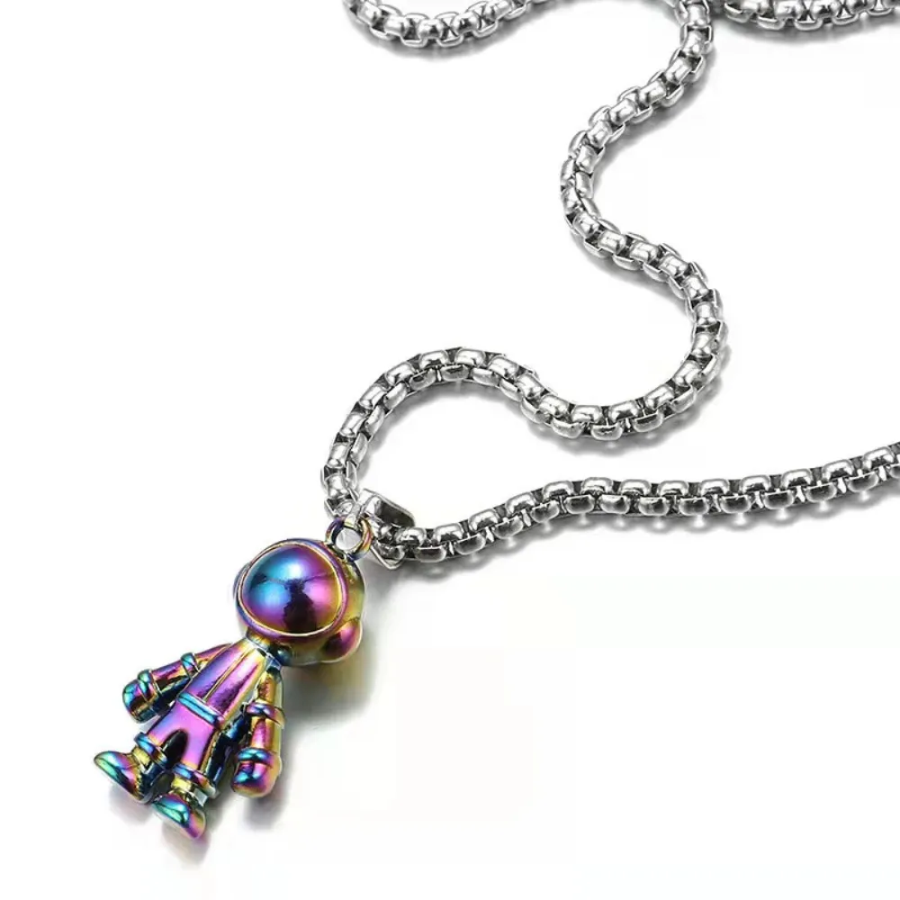 " Astronaut Titanium Steel" Necklaces