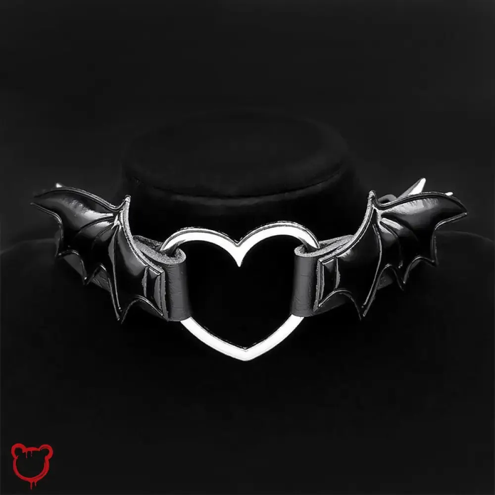 "Dark Wing Pendant Necklace"