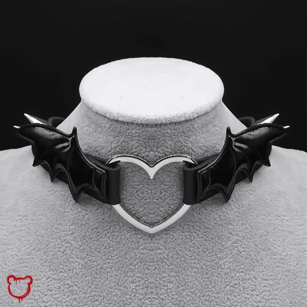 "Dark Wing Pendant Necklace"