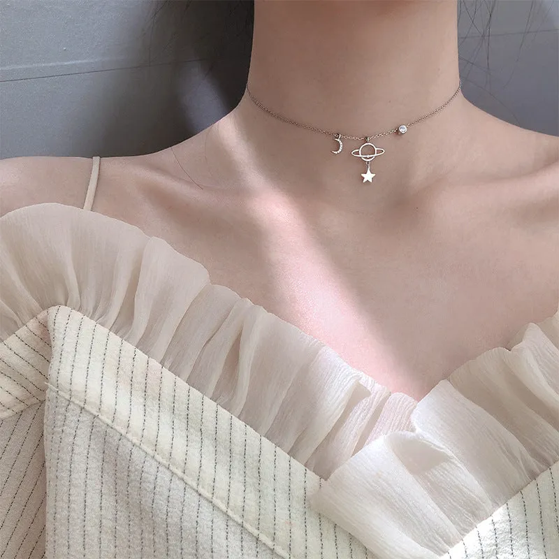 "PLANET MOON" NECKLACE N011304