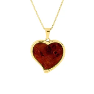 Redwood Heart Necklace - Yellow Gold