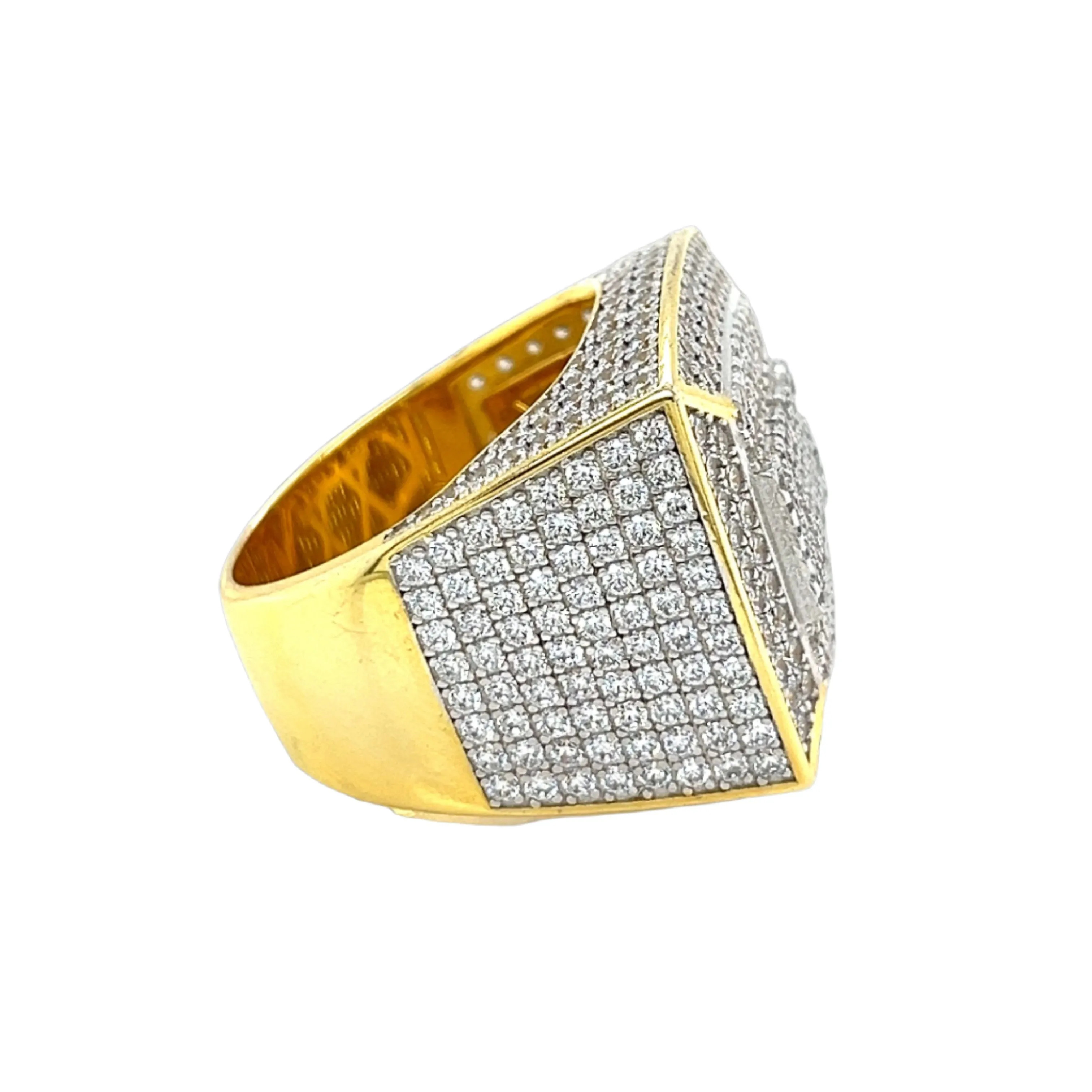 Regal King Silver Ring with Dazzling Cubic Zirconia - C104229