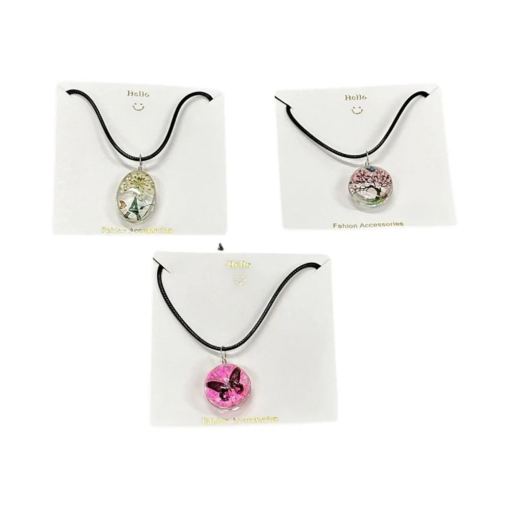 Resin Pendant Necklace