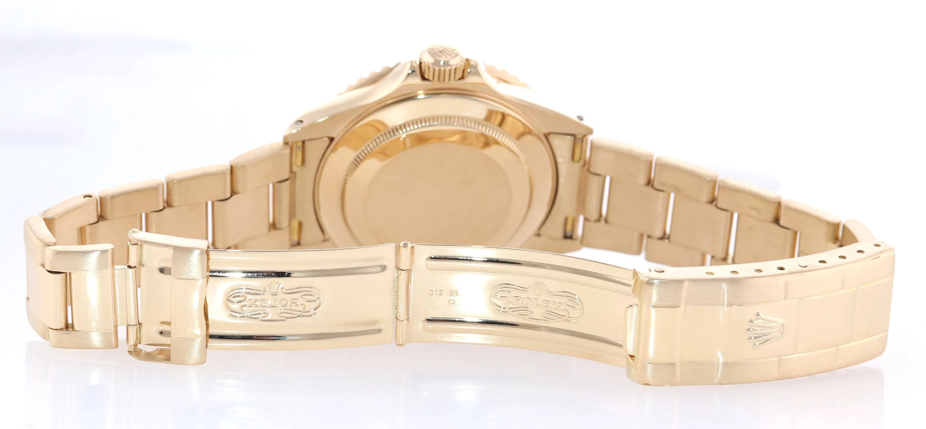 Rolex 16618 Submariner Yellow Gold Purple Blue Dial Oyster 40mm Watch Box