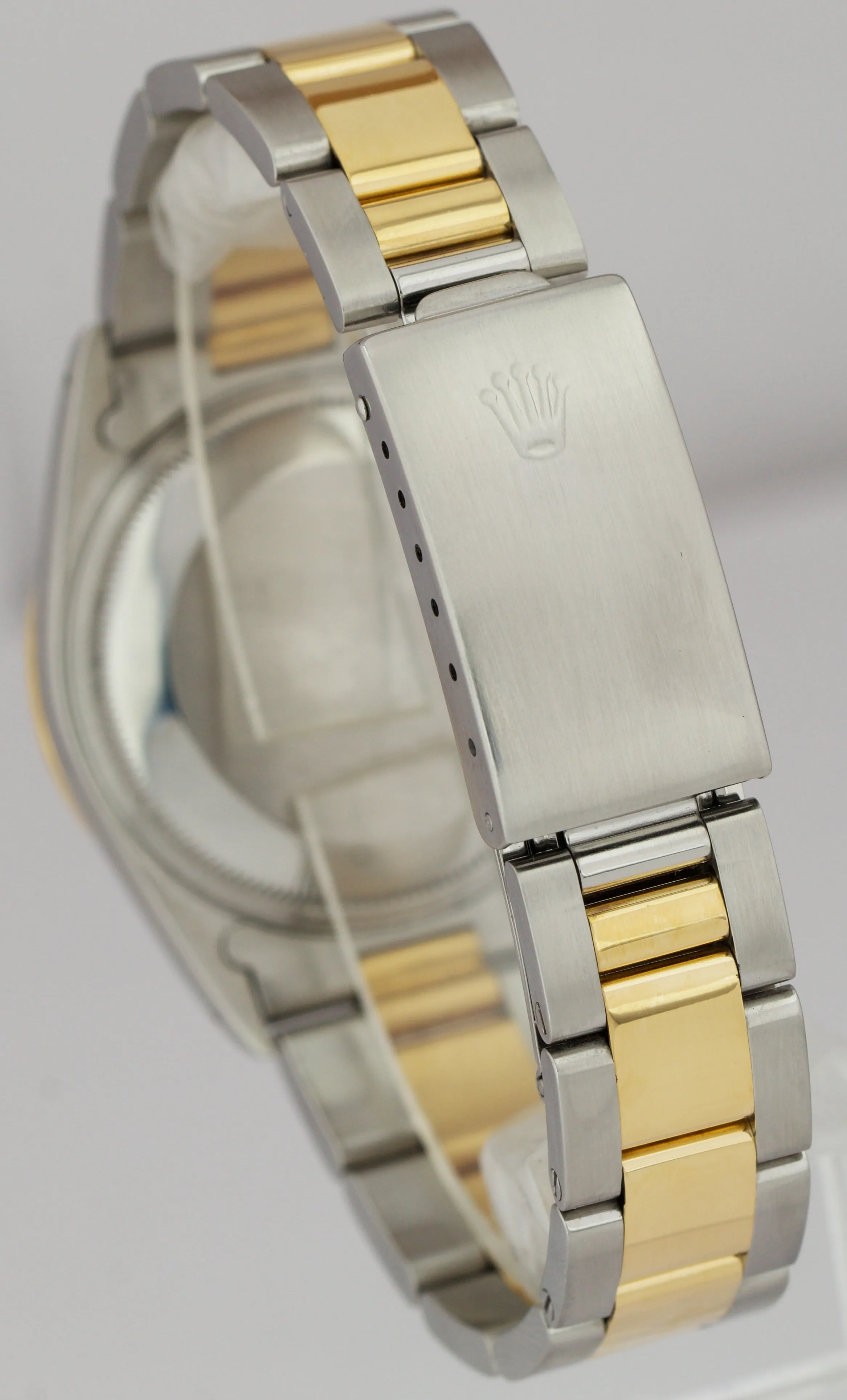 Rolex Date 15223 34mm Champagne 18K Two-Tone Gold Steel Oyster Watch DateJust