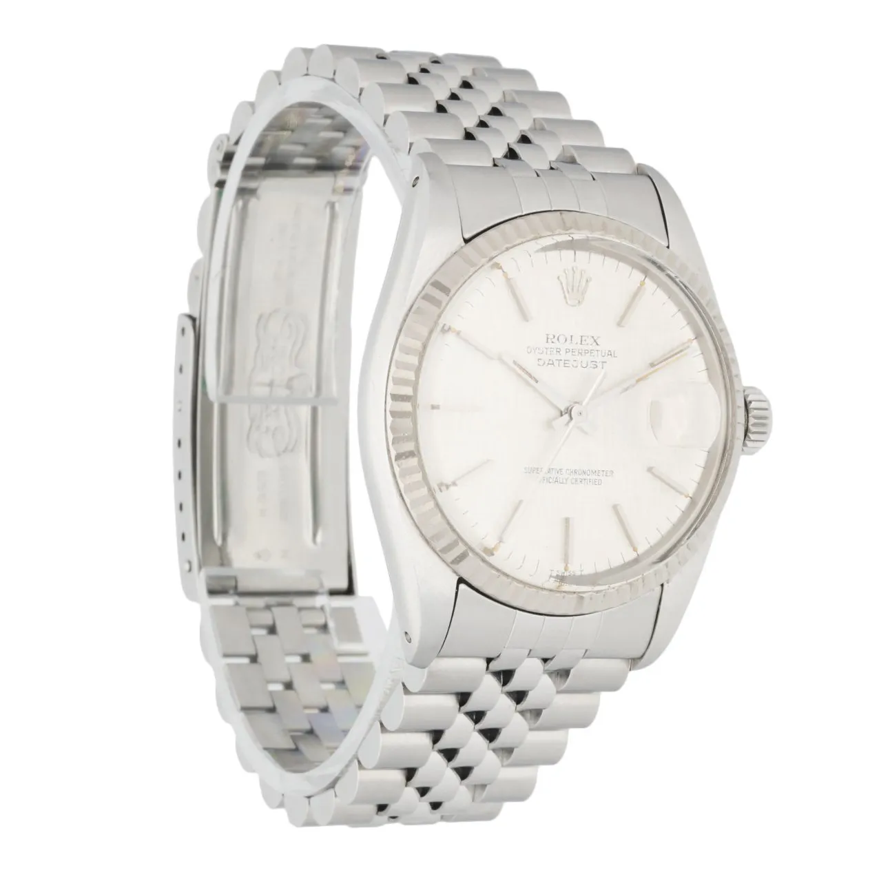 Rolex Datejust 16014 Linen Dial Mens Watch