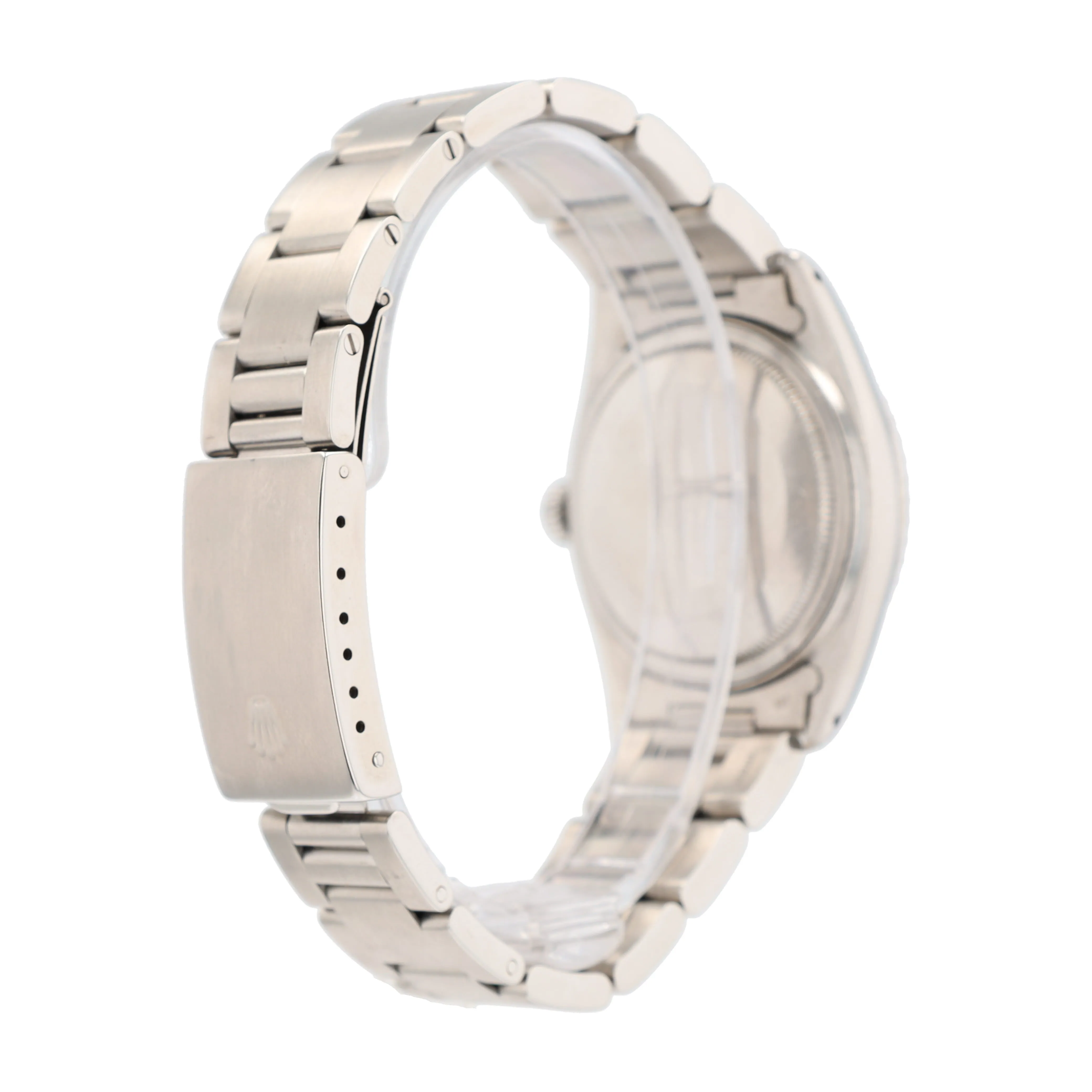 Rolex Datejust  16030 36mm Silver Index Dial Engine-Turned Bezel Oyster Band