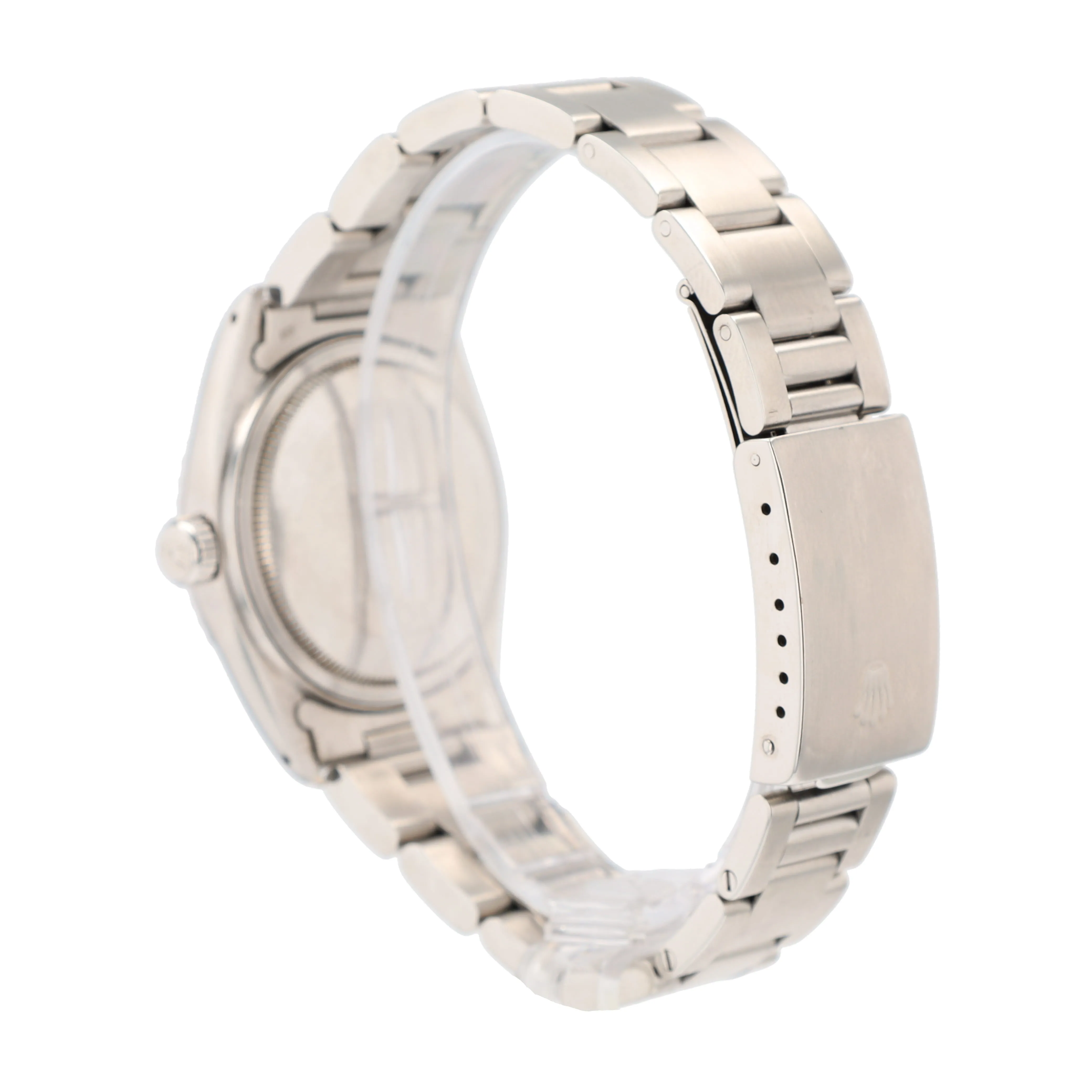 Rolex Datejust  16030 36mm Silver Index Dial Engine-Turned Bezel Oyster Band