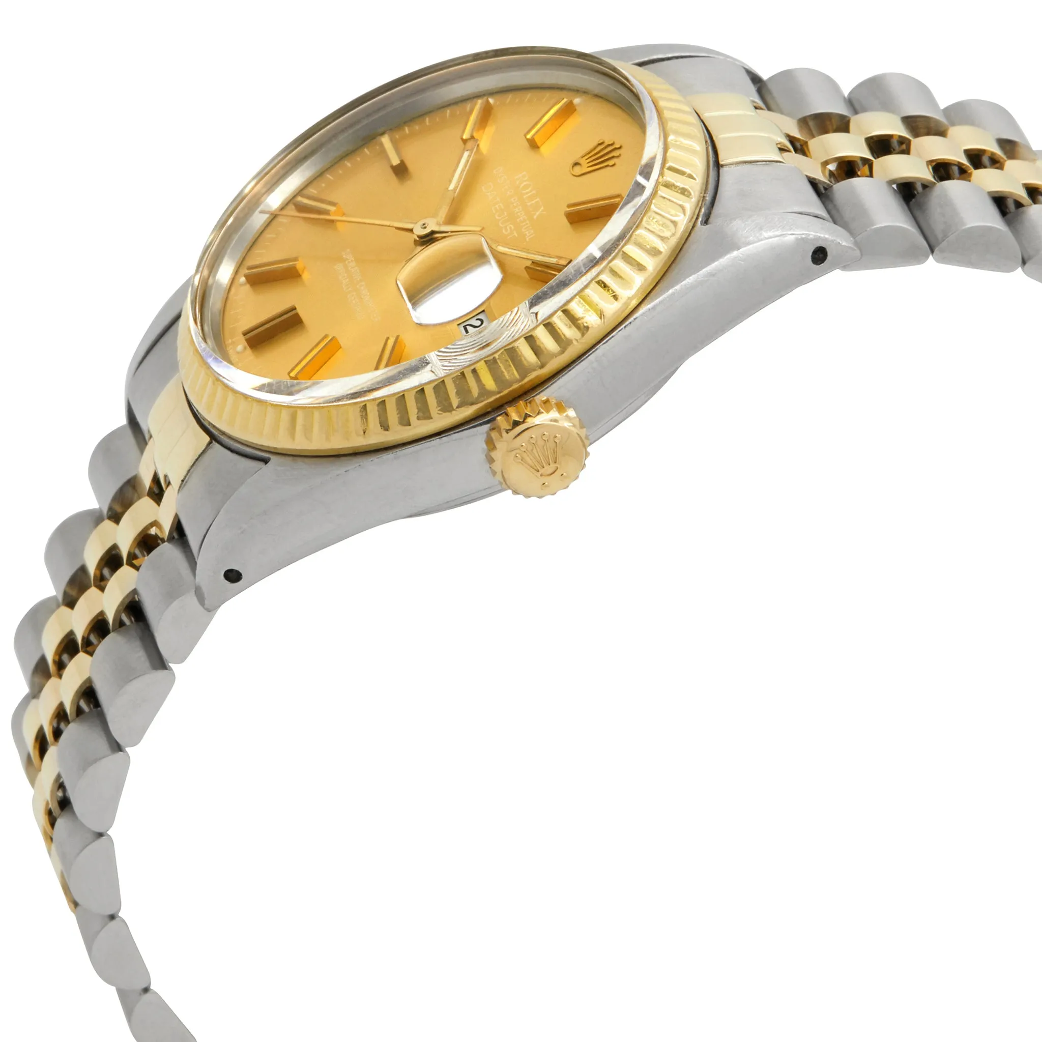 Rolex Datejust 16030 Two-Tone Champagne Dial Automatic Watch