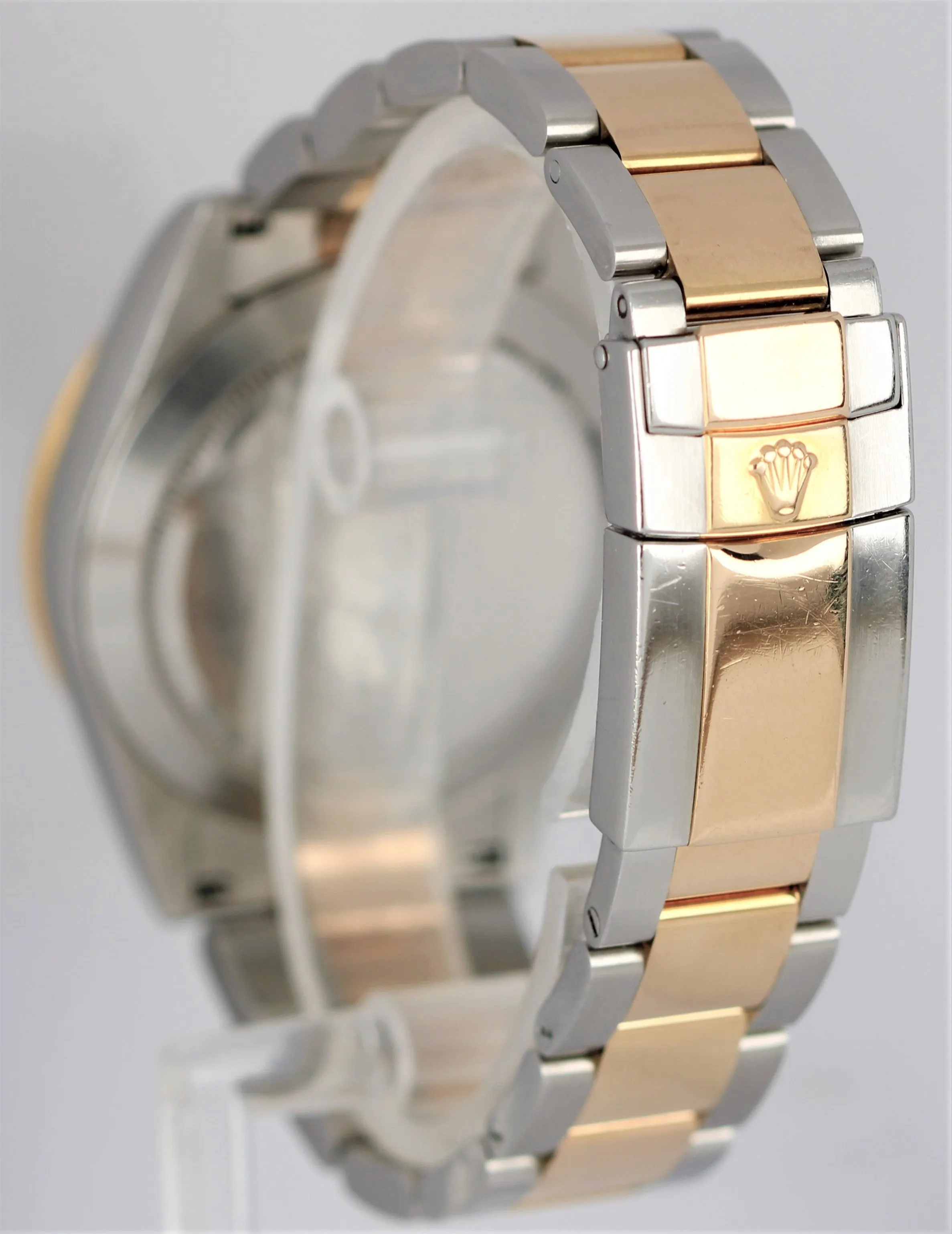 Rolex Daytona Two-Tone 18K Yellow Gold Stainless Black 40mm 116523 Watch B&P