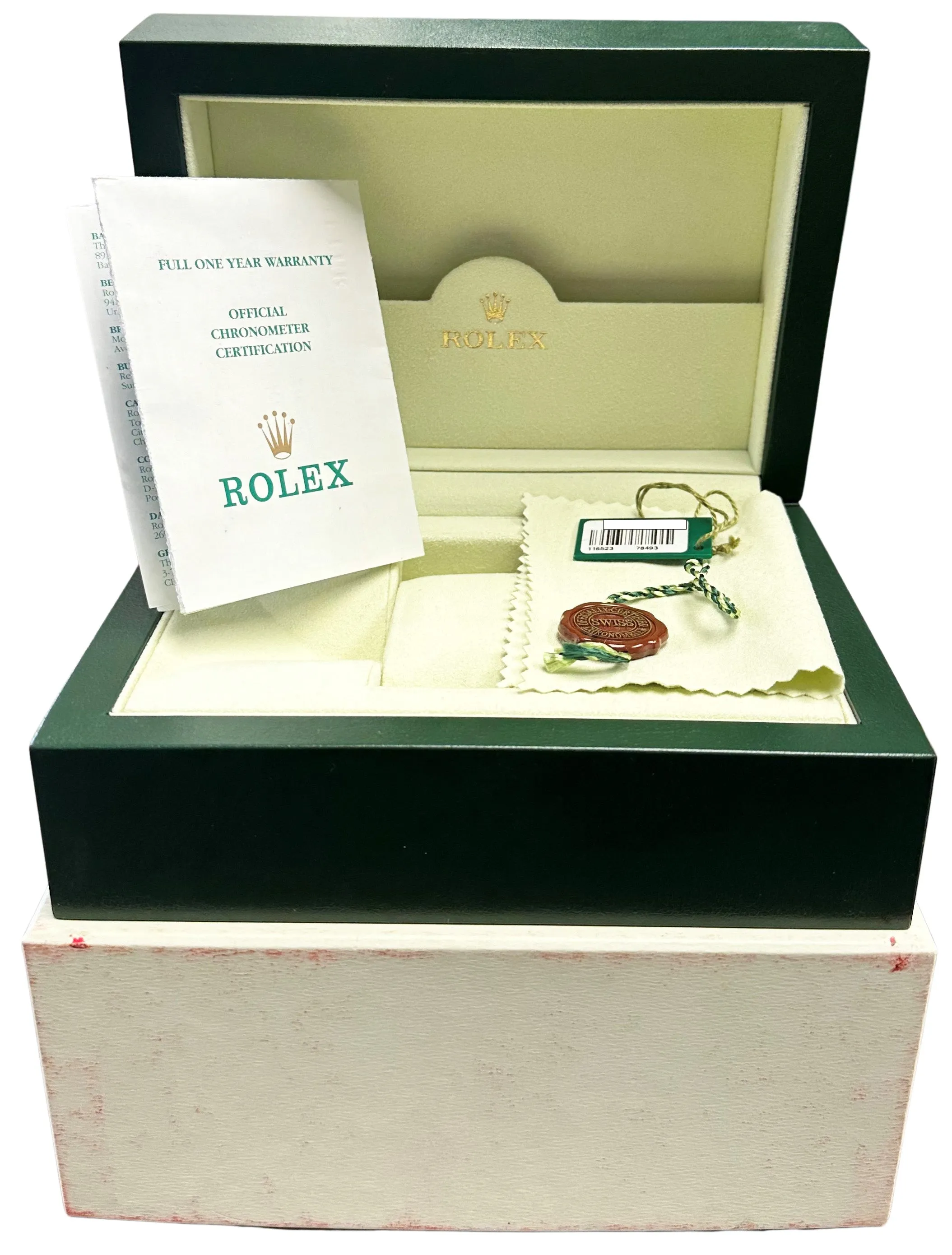 Rolex Daytona Two-Tone 18K Yellow Gold Stainless Black 40mm 116523 Watch B&P