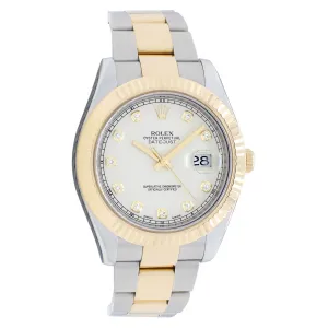 Rolex Stainless Steel 18K Yellow Gold Datejust II 116333
