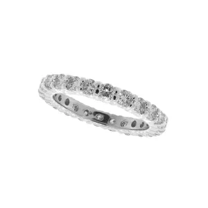 ROSE GOLD ETERNITY DIAMOND RING 14K GOLD (1.07 CTW)