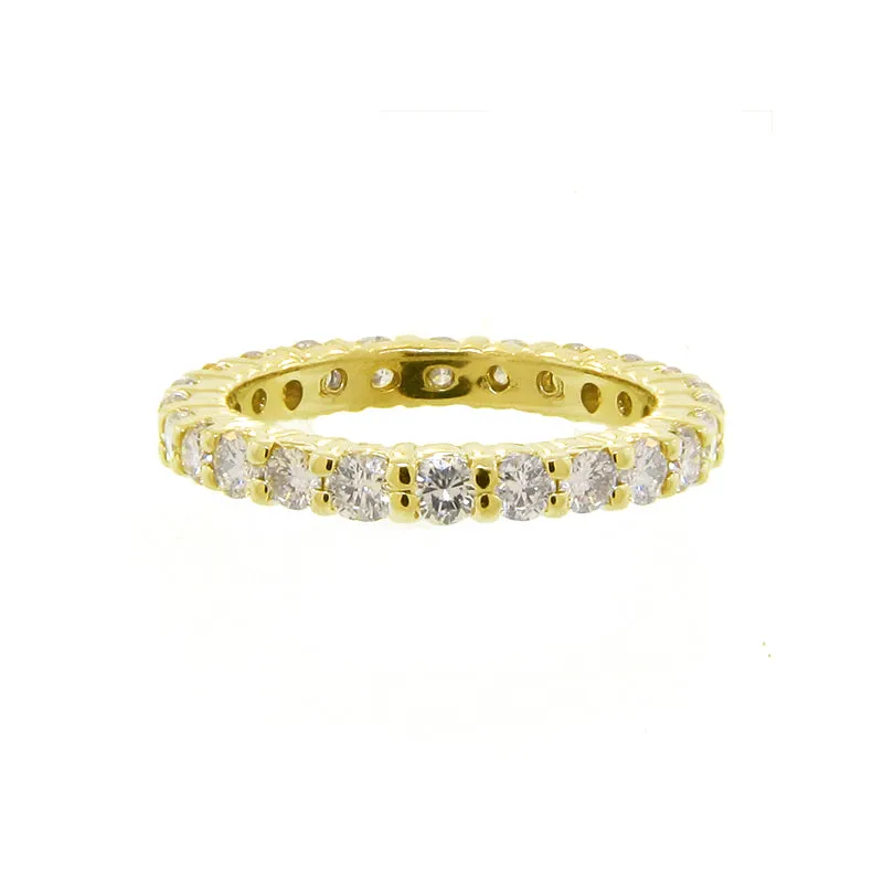 ROSE GOLD ETERNITY DIAMOND RING 14K GOLD (1.07 CTW)