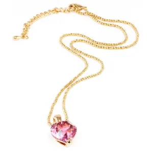 Rose Heart Pendant On Chain