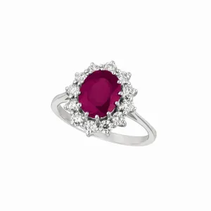 RUBY & DIAMOND RING 14K GOLD (3.48 CTW)