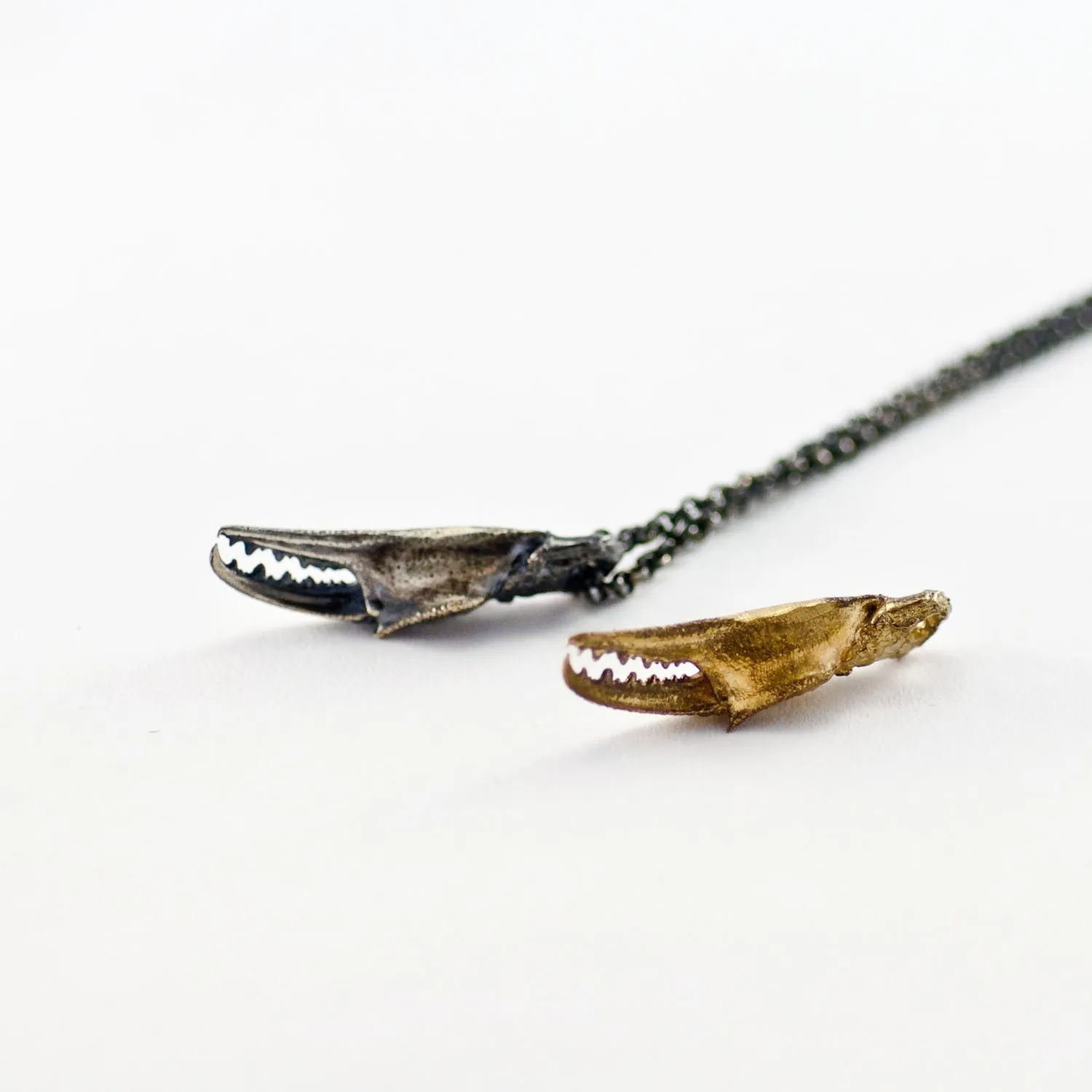 Rustic Bronze Crab Claw Pendant