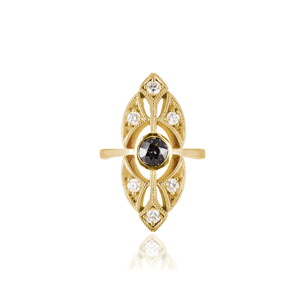 Sacred Geometry Medallion Ring
