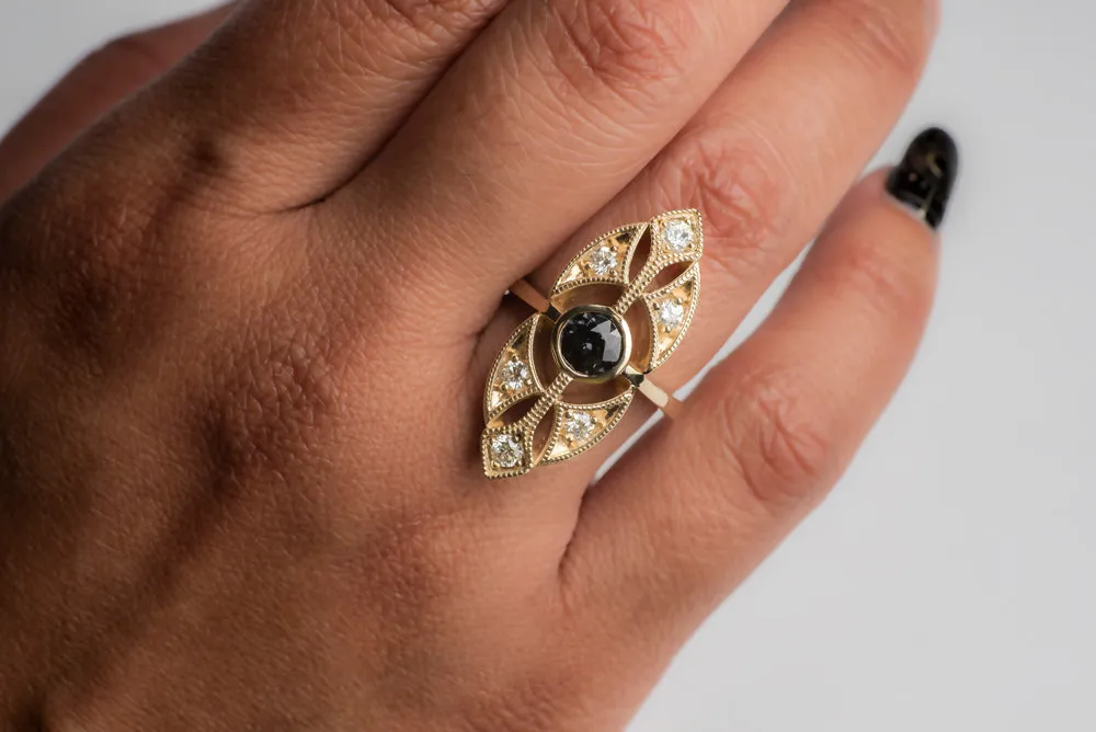 Sacred Geometry Medallion Ring
