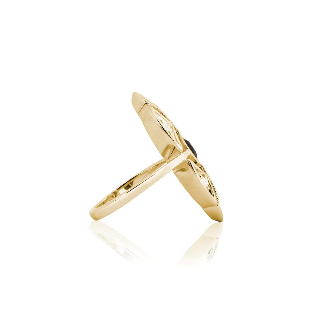 Sacred Geometry Medallion Ring