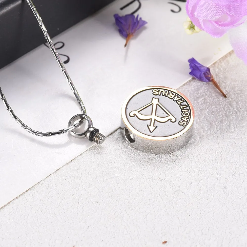 Sagittarius Cremation Necklace