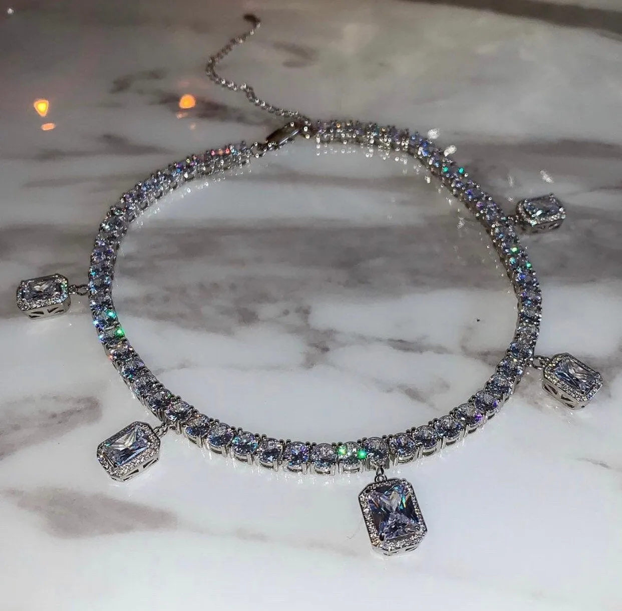 Sale butterfly tennis choker , cz tennis butterfly necklace , bling iced tennis butterfly, butterfly necklace
