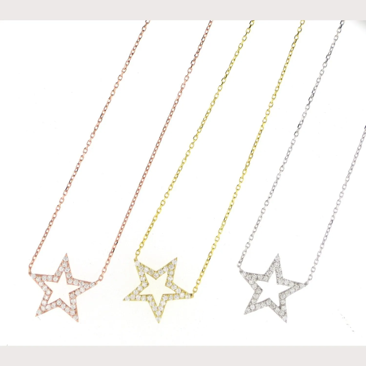 SALE--Pave Star Necklace