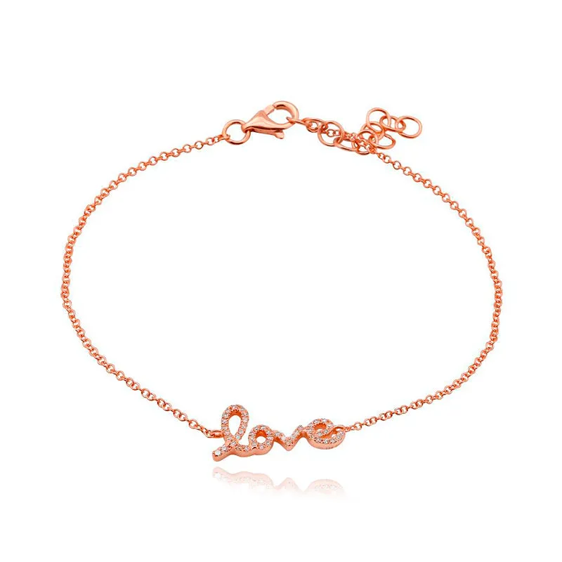 Script Love Bracelet