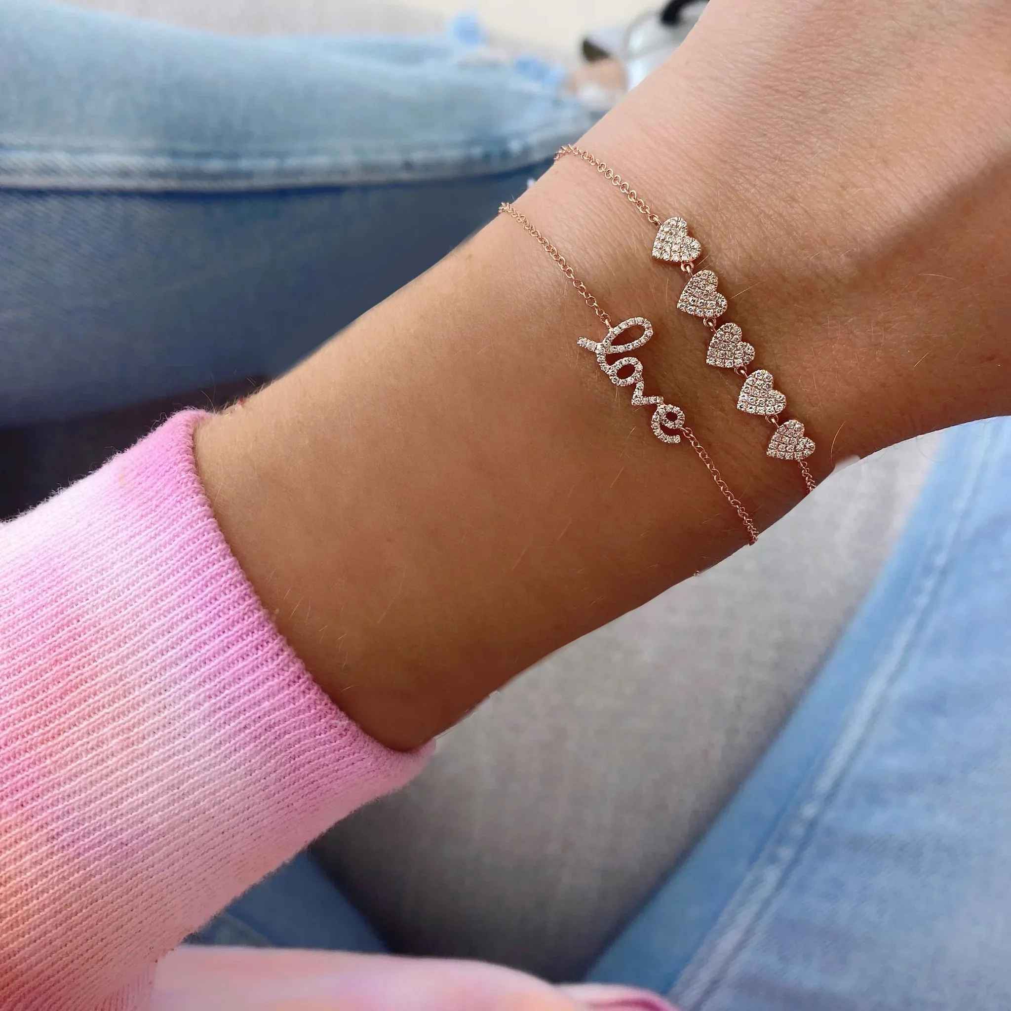 Script Love Bracelet