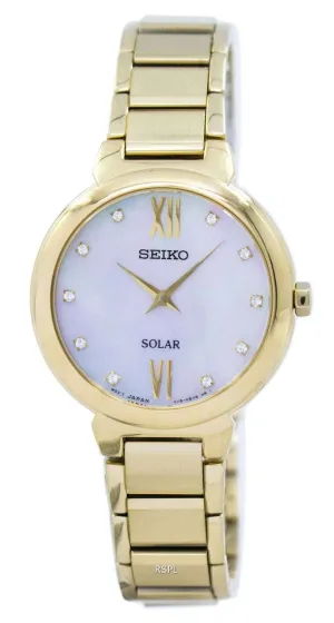Seiko Crystal Mother of Pearl Dial Ladies Watch SUP384P1