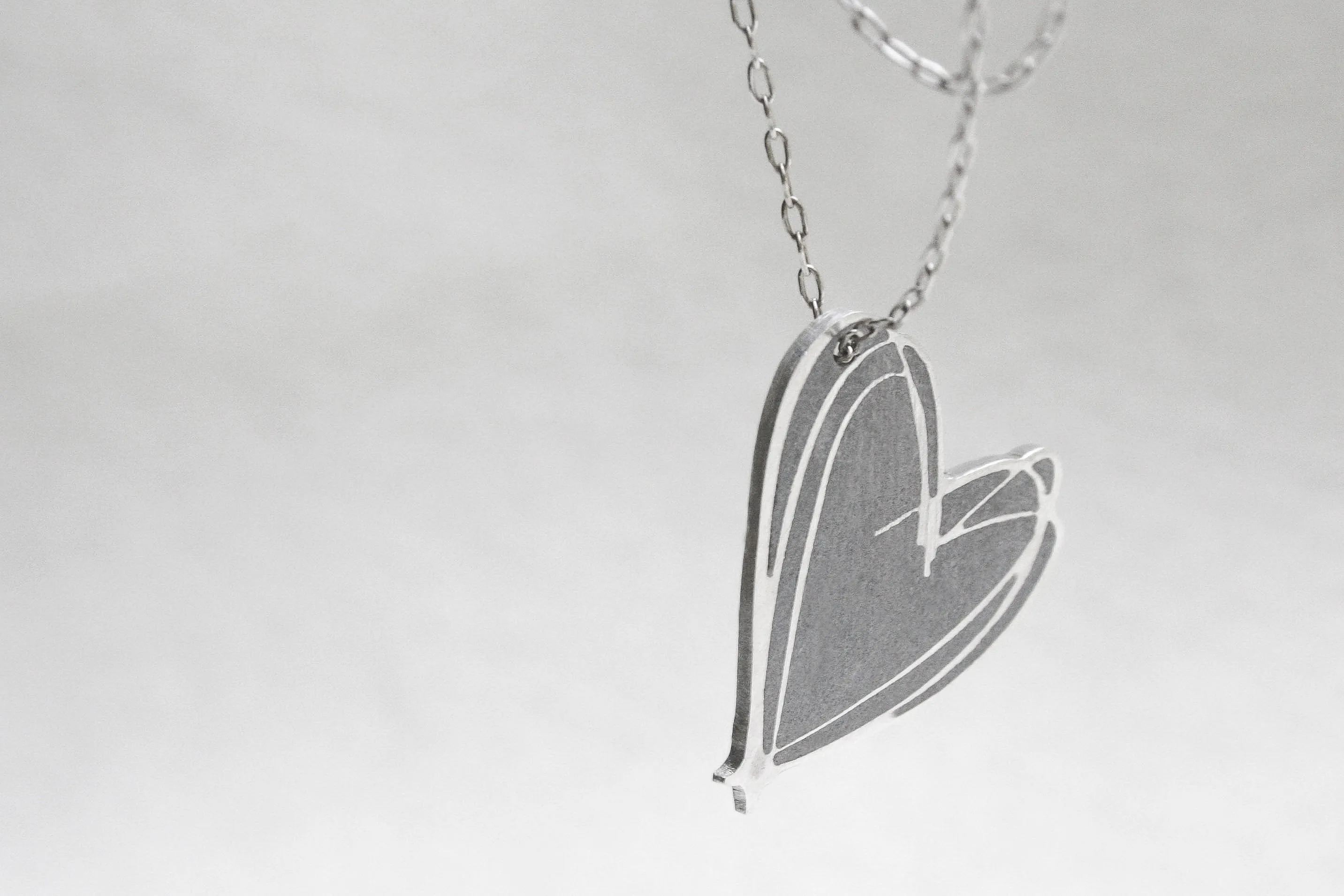 Set 2 Heart Pendants - Mommy And Me