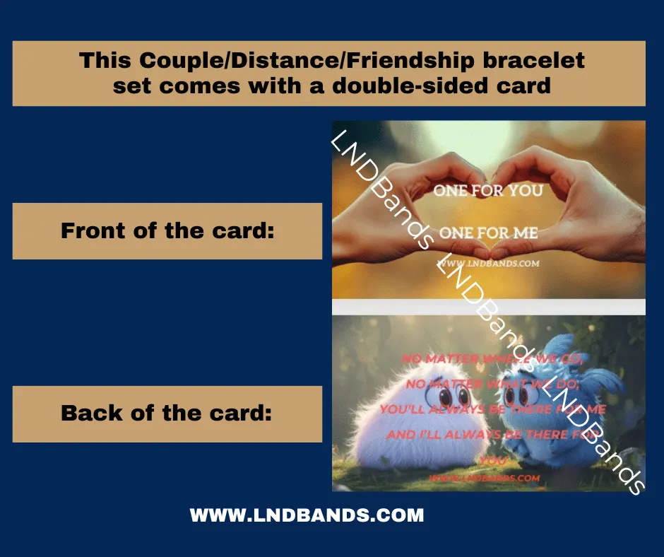 SET of 2 Couple Friendship Partner Distance Adjustable Bracelets, Anniversary gifts for boyfriend husband girlfriend, matching bracelet