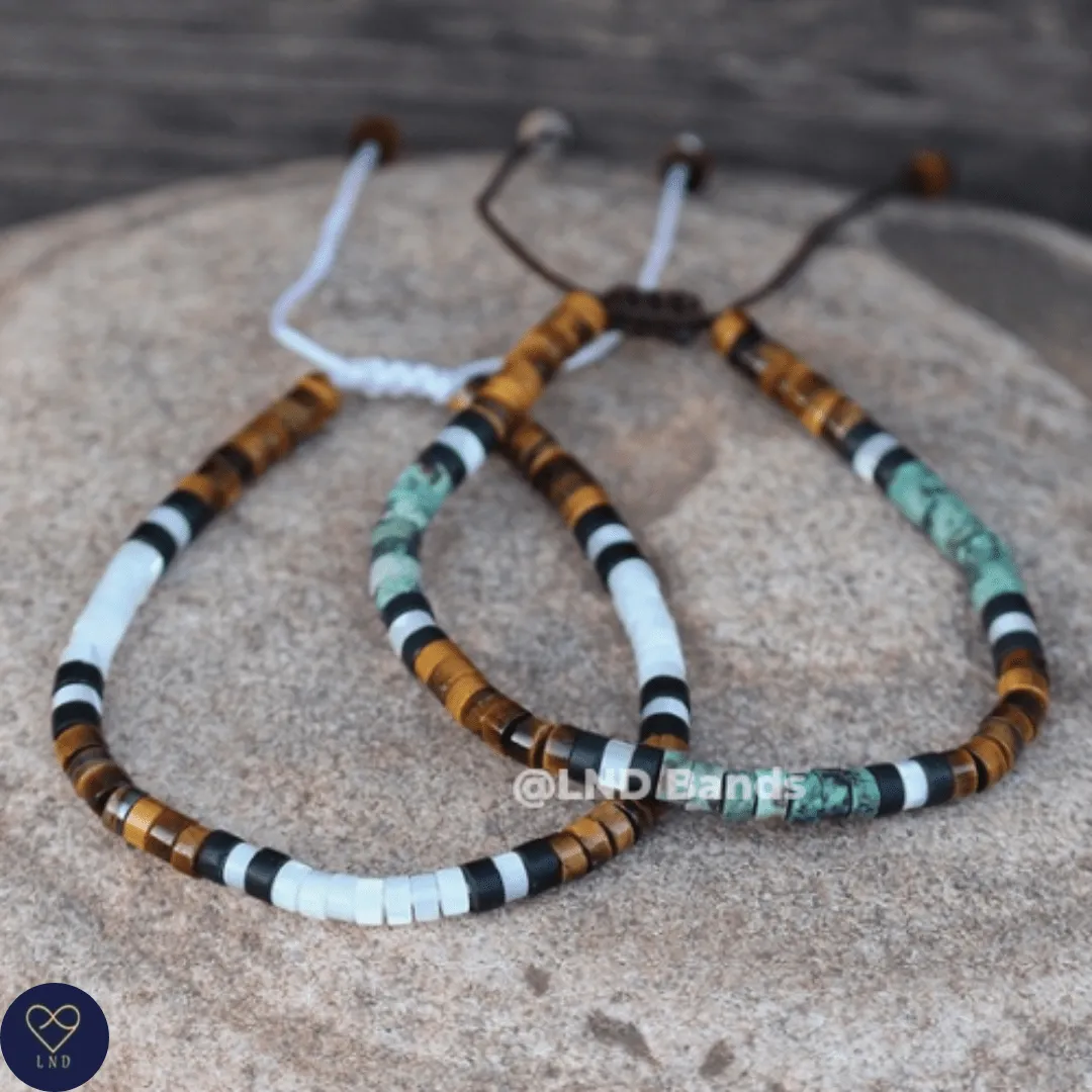 SET of 2 Distance Couple Friendship Partner Adjustable Bracelets, Anniversary gifts for boyfriend husband girlfriend, love gift
