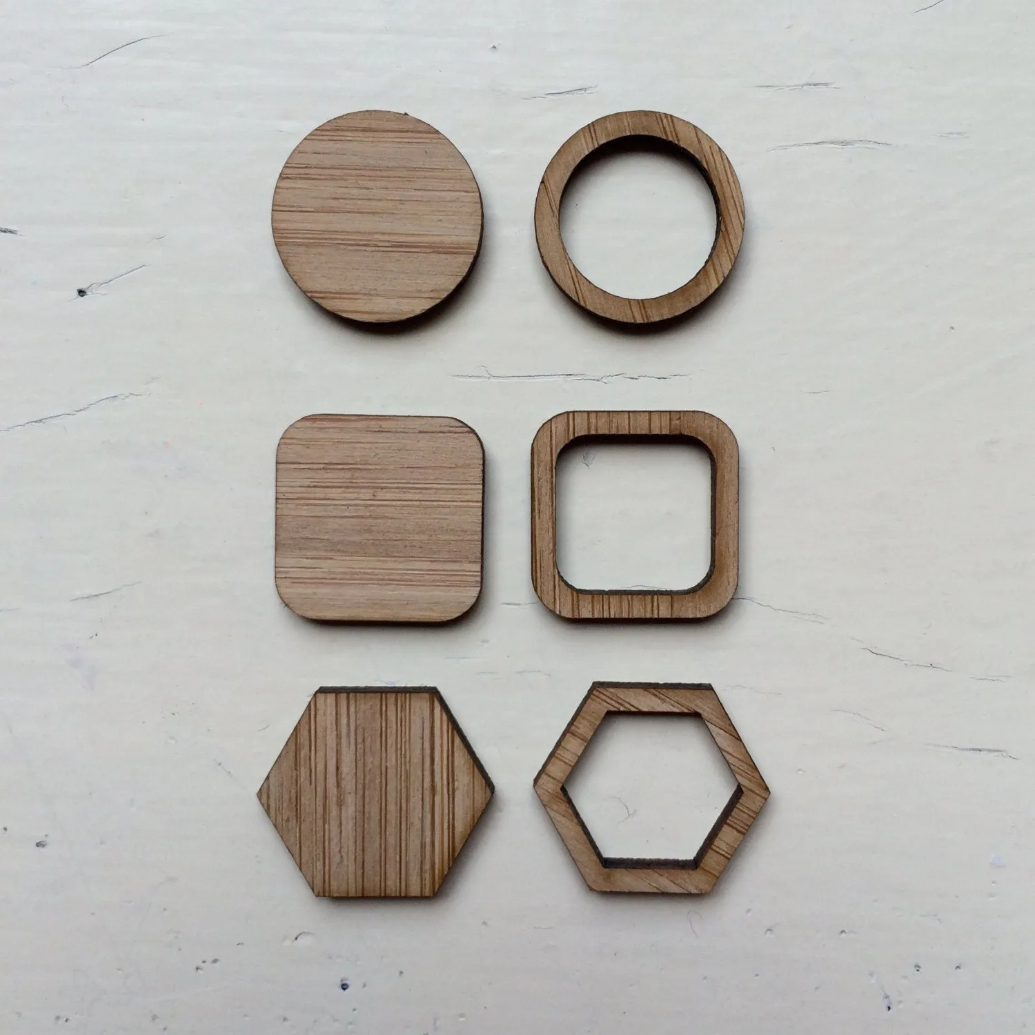 Set of 6 x 20mm Bezels Choose from 4 shapes