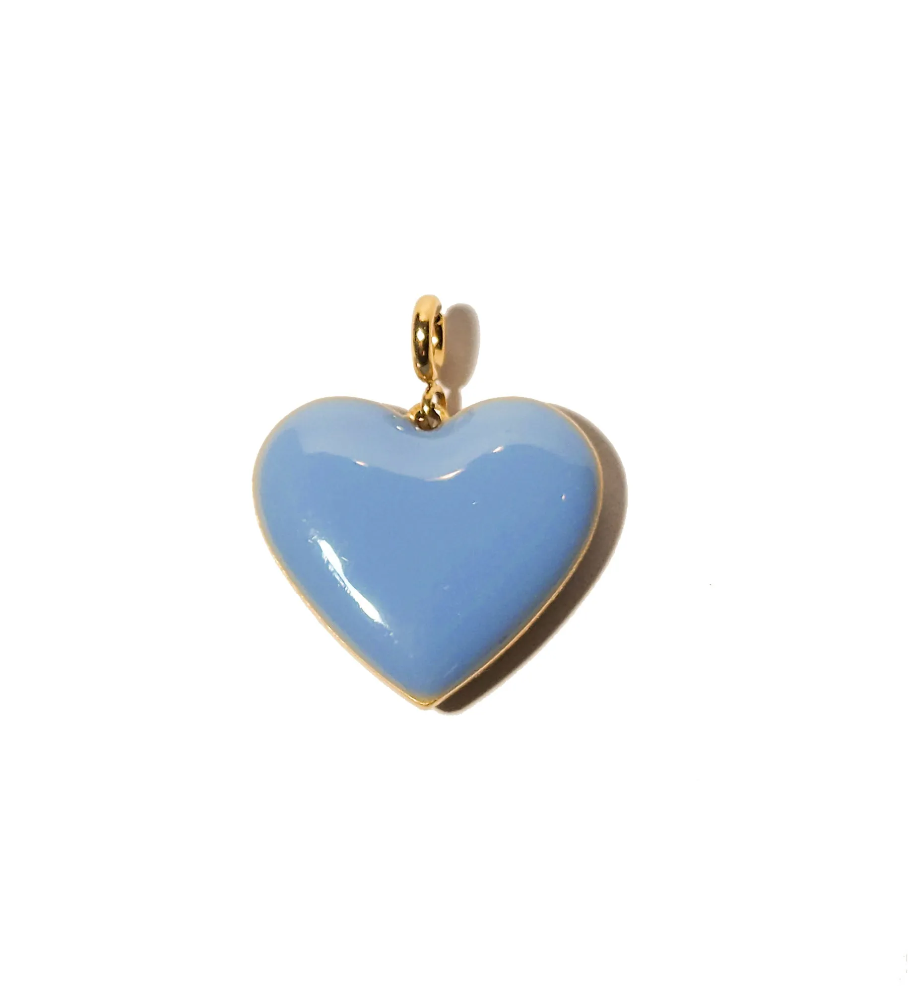 Set Your Heart Pendant • Sky Blue & White