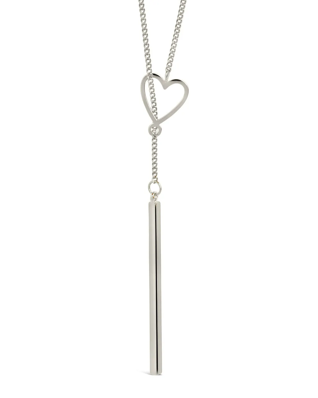 Shania Open Heart Lariat Necklace