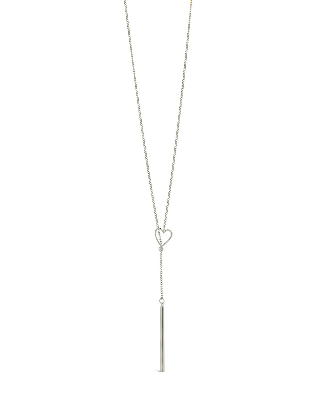 Shania Open Heart Lariat Necklace