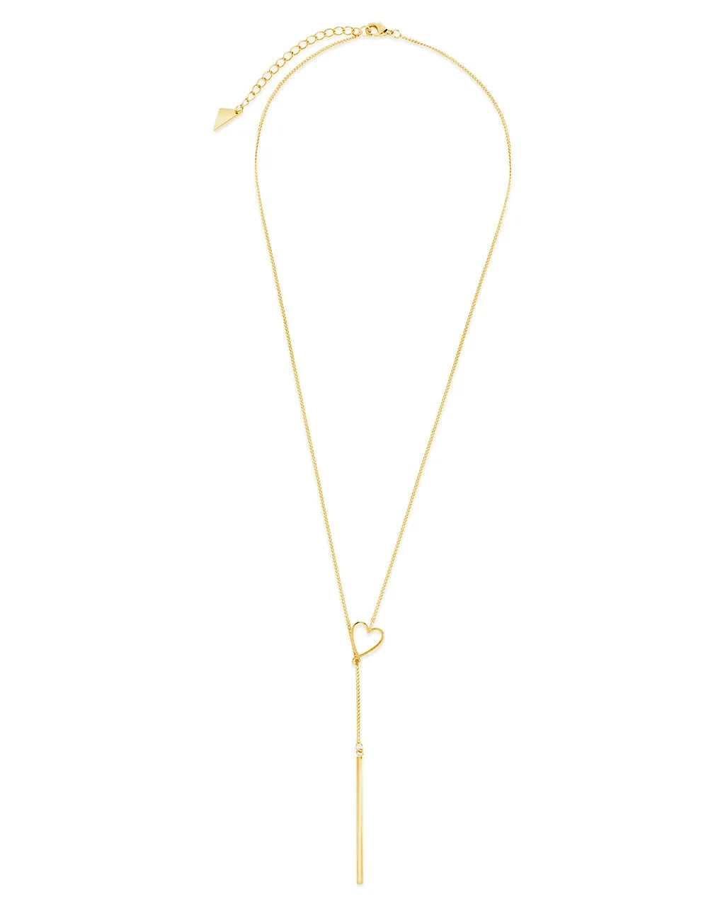 Shania Open Heart Lariat Necklace