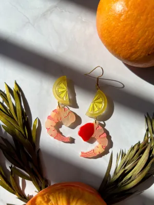 Shrimp Cocktail Earrings