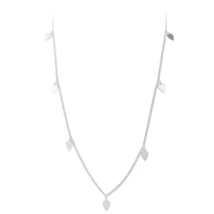 SILVER HEART CHARM NECKLACE