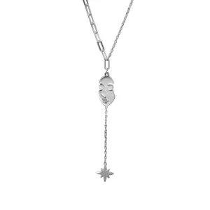 Silver Necklace "Face"