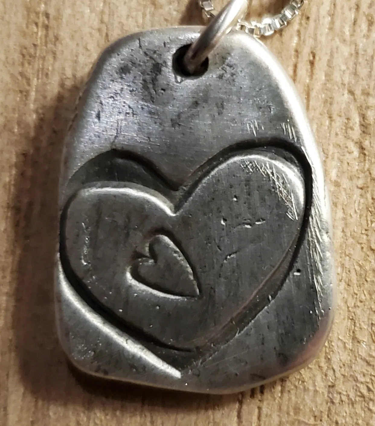 Simon & LuLu "I Carry Your Heart" Silver Necklace