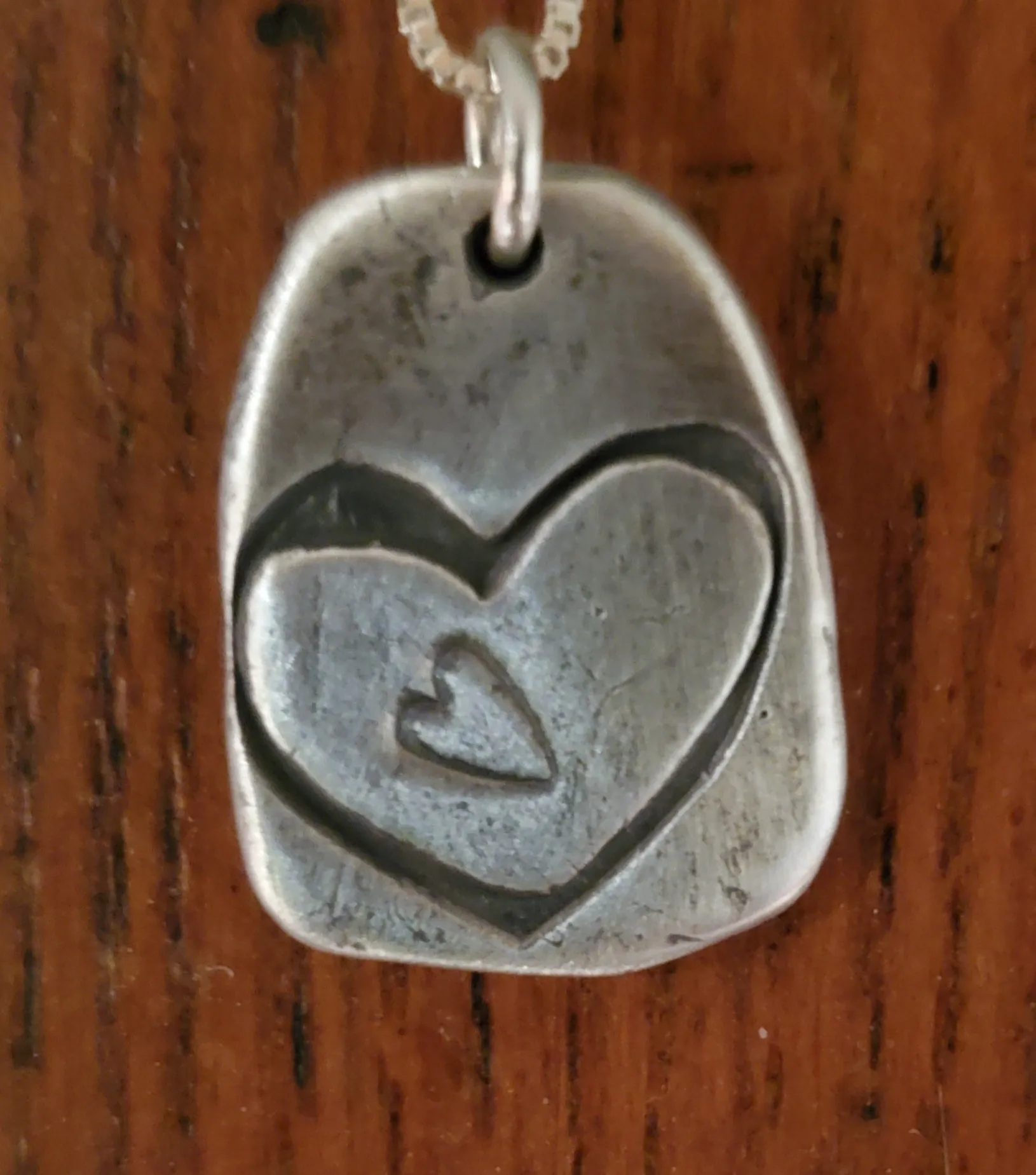 Simon & LuLu "I Carry Your Heart" Silver Necklace